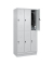 Spind Classic PLUS lichtgrau 080320-30 S10009, 6 Schließfächer 90,0 x 50,0 x 195,0 cm